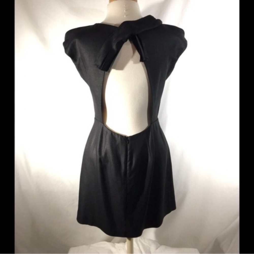 BCBGMAXAZRIA Black Bcbg RUNWAY Open Cocktail Dress